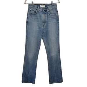 Agolde Vintage Flare Leg Organic Cotton Denim Jeans Women 25 Blue Minimal Luxury